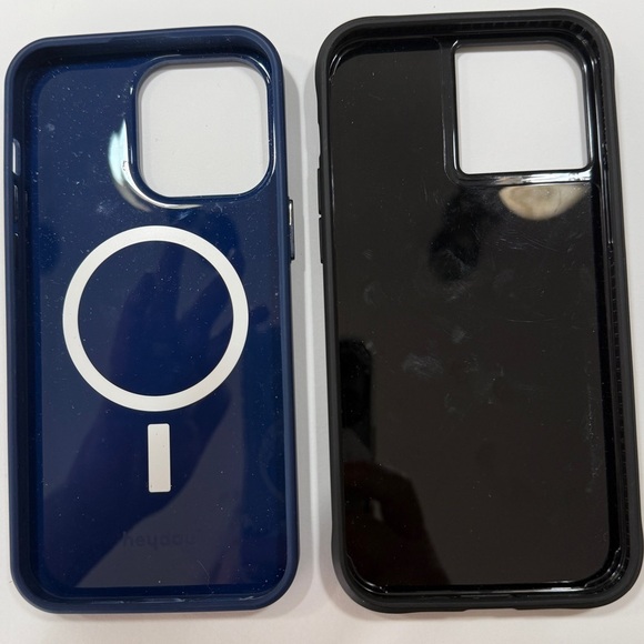 Set of 2 iPhone 15 Pro Max Cases Rainbow Foil Look and Black. Pride ! - Picture 2 of 2